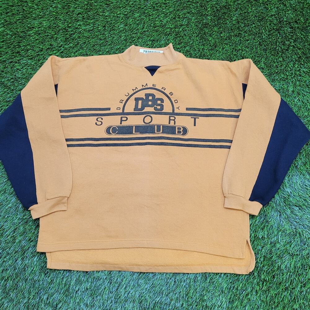 Vintage Drummer-Boy Sport Club Sweatshirt M/L 23x25 Baggy